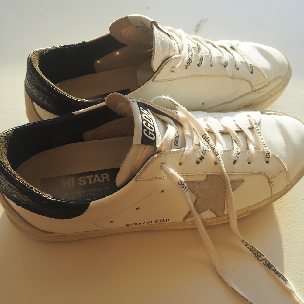Men’s Golden Goose Hi Star Platform Sneaker Size 44
